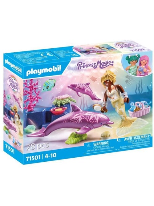 Playmobil 71501 sirène avec dauphins - Kiabi