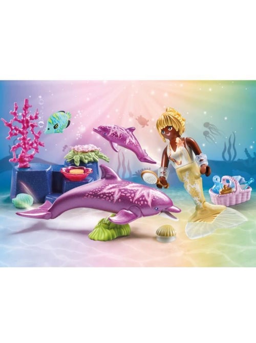Playmobil 71501 sirène avec dauphins - Kiabi