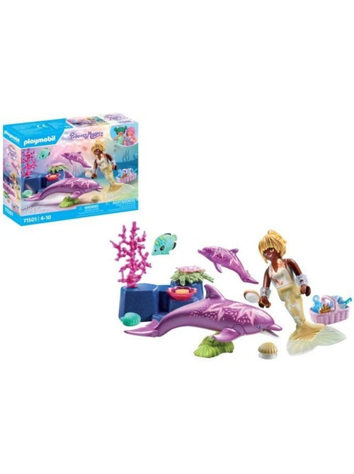 Playmobil 71501 sirène avec dauphins - Kiabi