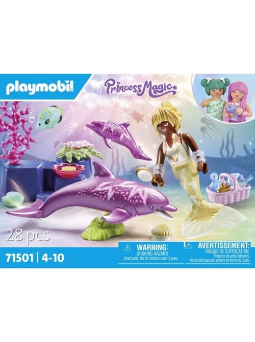 Playmobil 71501 sirène avec dauphins - Kiabi