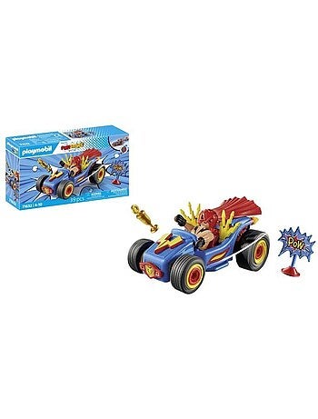 Playmobil 71632 catcheur et kart, funstars, 39 pièces, dès 4 ans