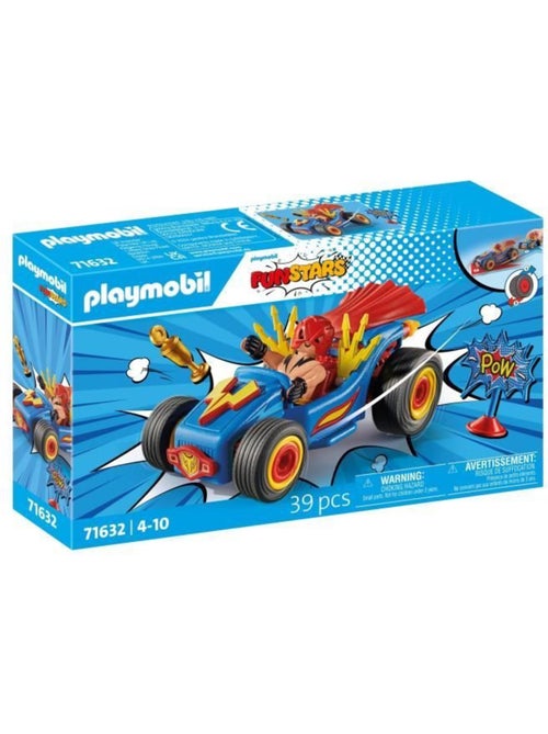 Playmobil 71632 catcheur et kart, funstars, 39 pièces, dès 4 ans - Kiabi