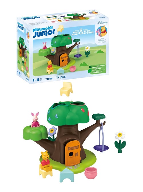 Playmobil 71693 Junior & Disney : Winnie l'ourson et Porcinet avec cabane - Dès 12 Mois - Kiabi
