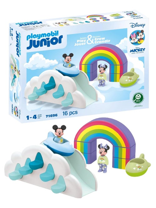 Playmobil 71696 Junior & Disney : Maison des Nuages de Mickey et Minnie - Dès 12 Mois - Kiabi