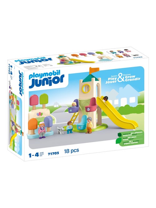 Playmobil 71703 Junior : Aire de Jeux avec Toboggan géant - Dès 12 Mois - Kiabi