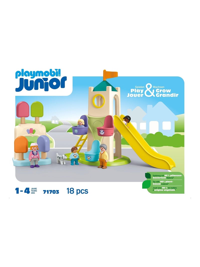 Playmobil 71703 Junior : Aire de Jeux avec Toboggan géant - Dès 12 Mois N/A - Kiabi