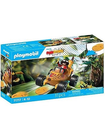 Playmobil 71717 kart banane, funstars, 31 pièces, dès 4 ans