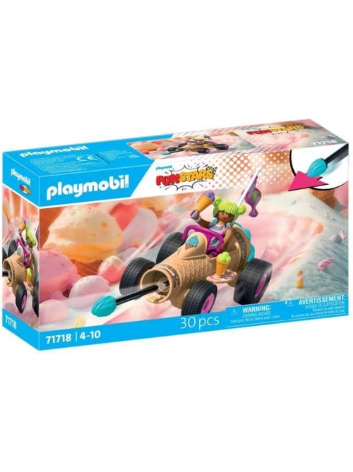 Playmobil 71718 kart cornet de glace, funstars, 30 pièces, dès 4 ans - Kiabi