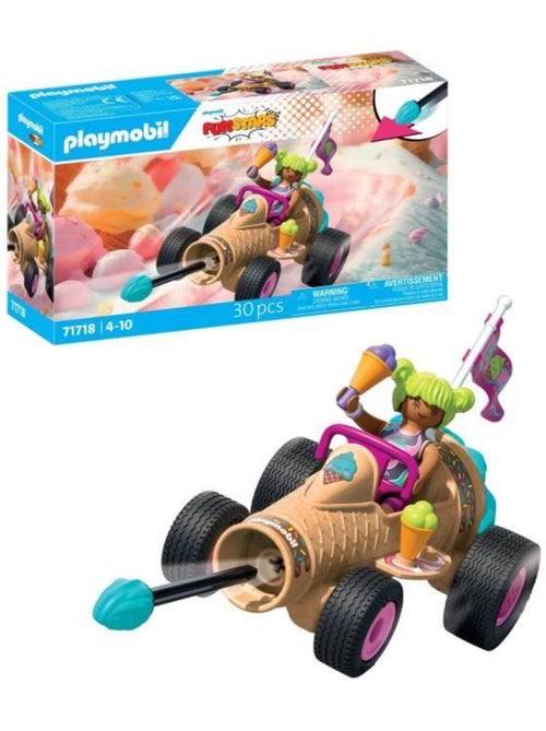 Playmobil 71718 kart cornet de glace, funstars, 30 pièces, dès 4 ans - Kiabi