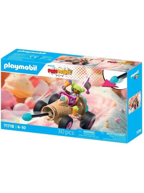 Playmobil 71718 kart cornet de glace, funstars, 30 pièces, dès 4 ans - Kiabi