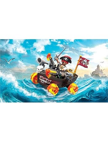 Playmobil 71720 kart bateau de pirate, funstars, 45 pièces, dès 4 ans