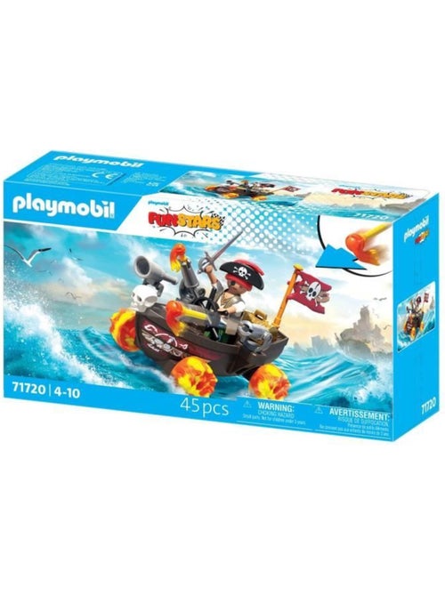Playmobil 71720 kart bateau de pirate, funstars, 45 pièces, dès 4 ans - Kiabi