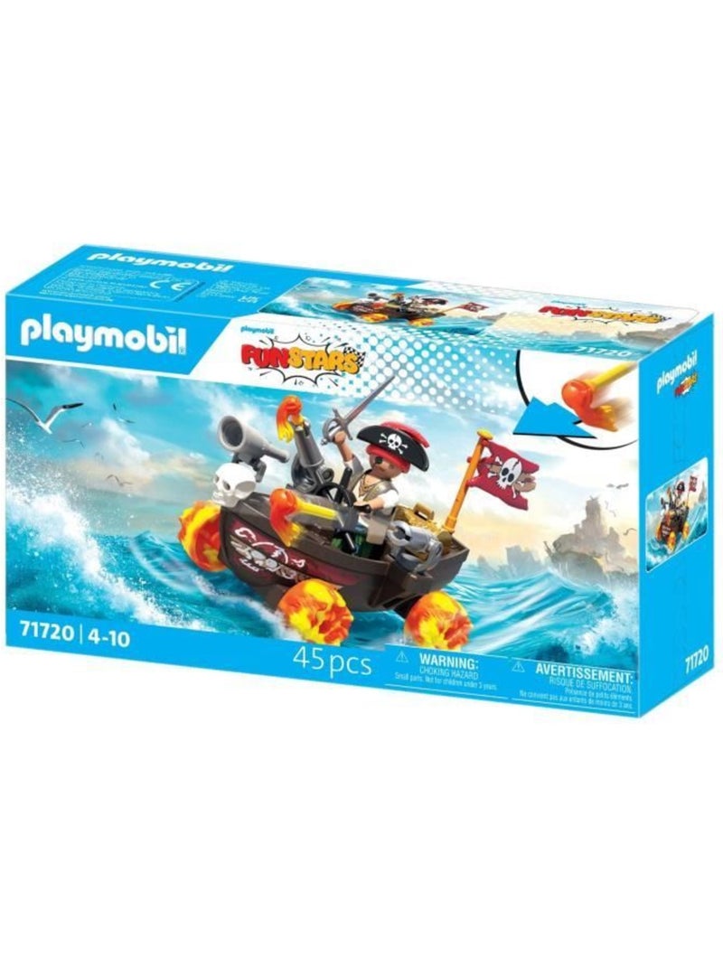 Playmobil 71720 kart bateau de pirate, funstars, 45 pièces, dès 4 ans N/A - Kiabi