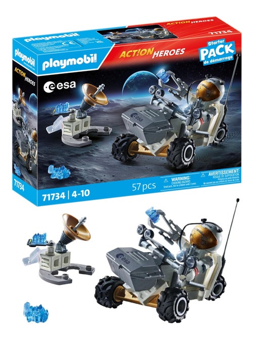 Playmobil 71734 - Action Heroes - Mission spatiale - Analyse de roches & astronaute - Dès 4 ans - Kiabi