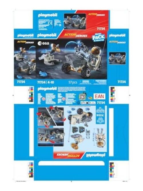 Playmobil 71734 - Action Heroes - Mission spatiale - Analyse de roches & astronaute - Dès 4 ans - Kiabi