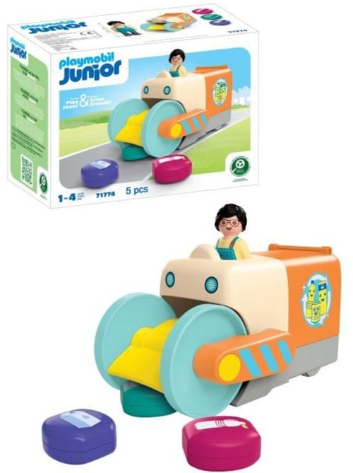 Playmobil 71774 camion de collecte de déchets, playmobil junior, 5 pièces, dès 12 mois - Kiabi