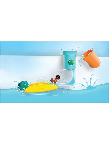 Playmobil 71775 toboggan avec réservoir d'eau , playmobil junior aqua & tinti, 8 pièces, dès 12 mois