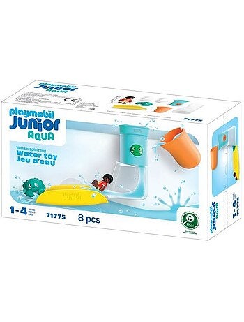 Playmobil 71775 toboggan avec réservoir d'eau , playmobil junior aqua & tinti, 8 pièces, dès 12 mois