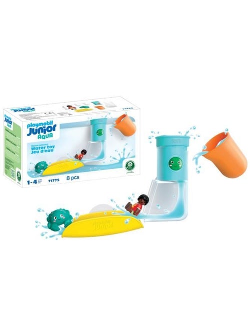 Playmobil 71775 toboggan avec réservoir d'eau , playmobil junior aqua & tinti, 8 pièces, dès 12 mois - Kiabi