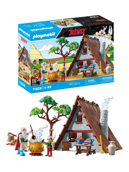 Playmobil 71828  - Astérix - Hutte d'Astérix avec Panoramix -  Dès 5 ans - Kiabi