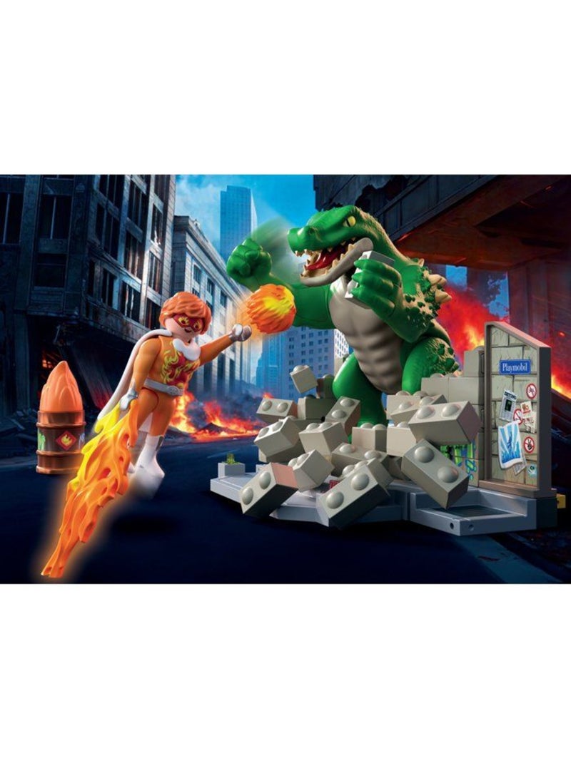 Playmobil 71831 - super héros vs le lézard géant N/A - Kiabi