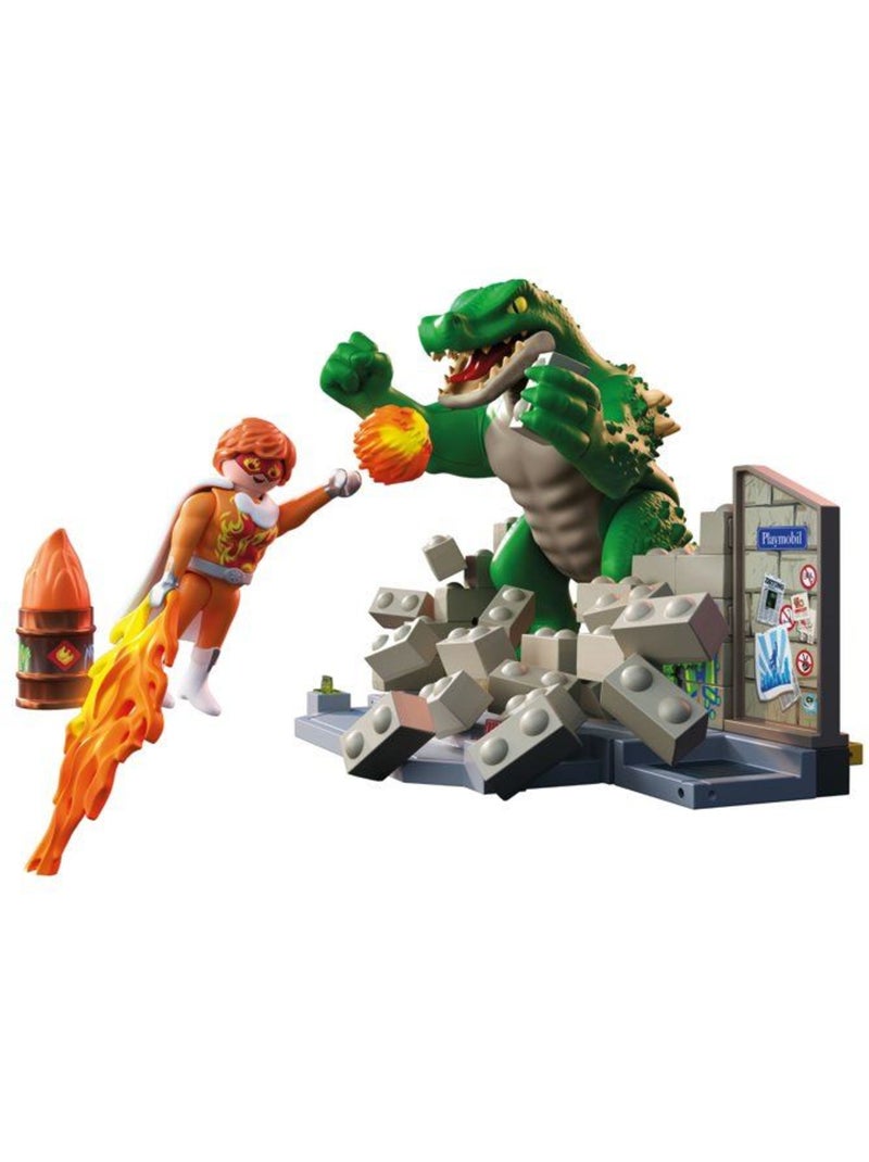 Playmobil 71831 - super héros vs le lézard géant N/A - Kiabi