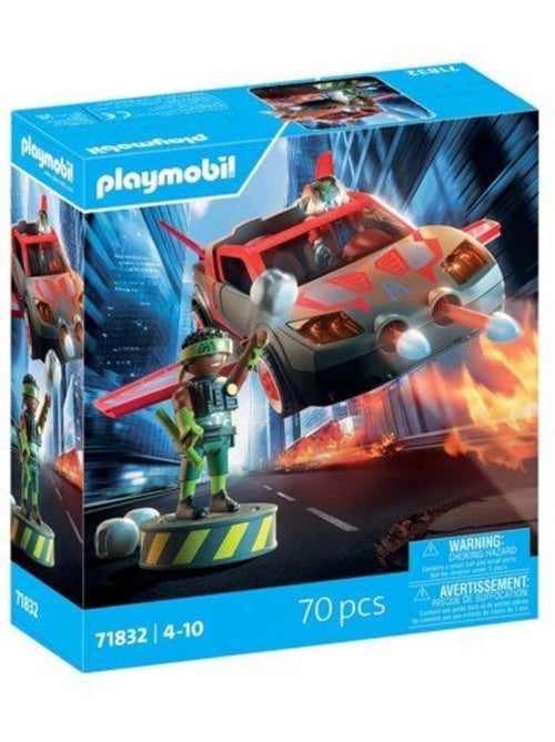 Playmobil 71832 véhicule multifonction de super-héros, super heroes, 70 pièces, dès 4 ans - Kiabi