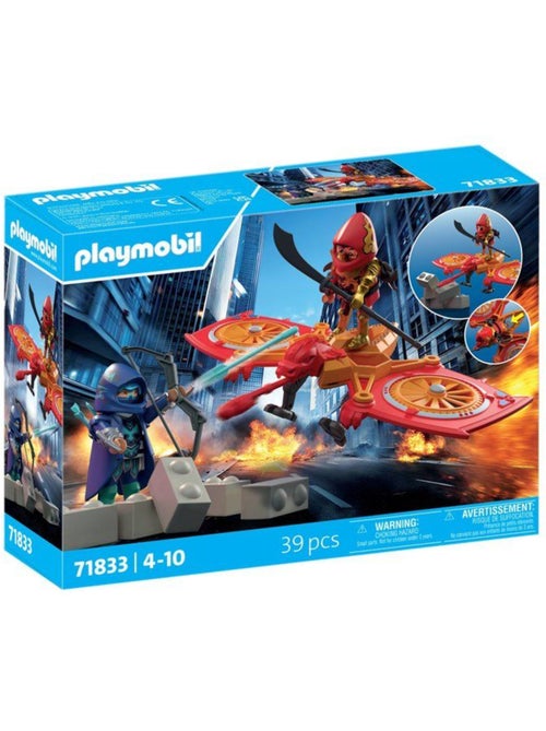Playmobil 71833 - héros et son drone vs ninja - Kiabi