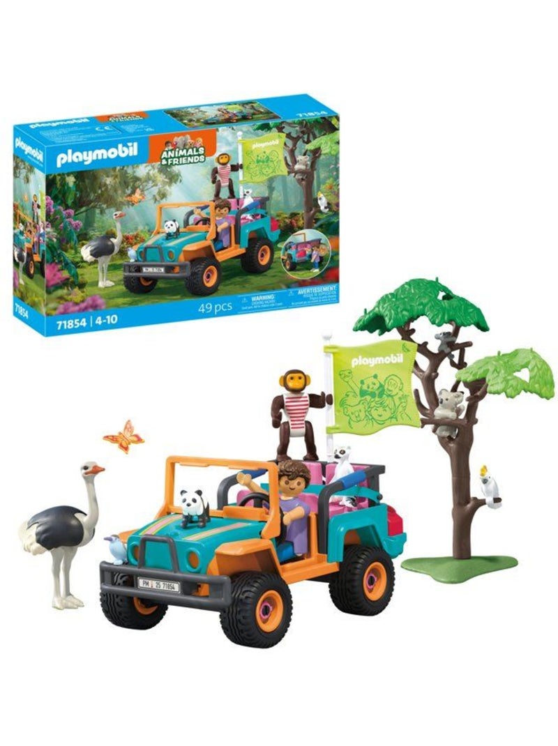 Playmobil 71854 promenade en tout-terrain, animals & friends, 49 pièces, dès 4 ans N/A - Kiabi