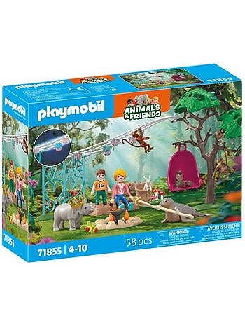 Playmobil 71855 fête d'anniversaire, animals & friends, 58 pièces, dès 4 ans