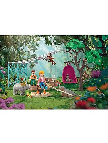 Playmobil 71855 fête d'anniversaire, animals & friends, 58 pièces, dès 4 ans