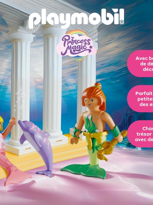 Playmobil 718611 - Princess Magic - Trésor des sirènes avec des dauphins- Jouets à partir de 4 Ans - Kiabi