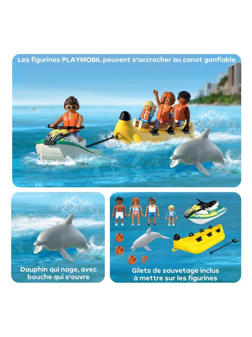 Playmobil 71905 - My Life - Scooter des mers et banane tractée - Jouet à partir de 4 ans - Kiabi