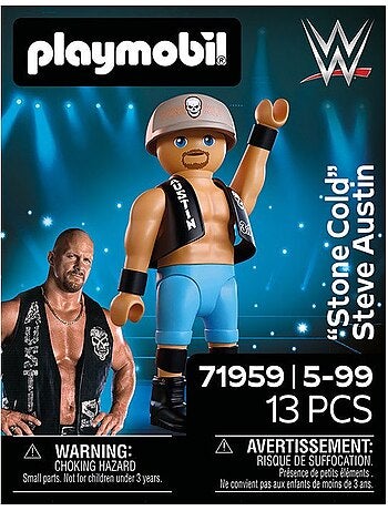 Playmobil 71959 wwe « stone cold » steve austin