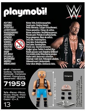 Playmobil 71959 wwe « stone cold » steve austin