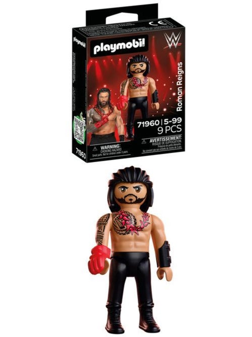 Playmobil 71960 wwe roman reigns, légende du catch à collectionner, 9 pièces, dès 5 ans - Kiabi