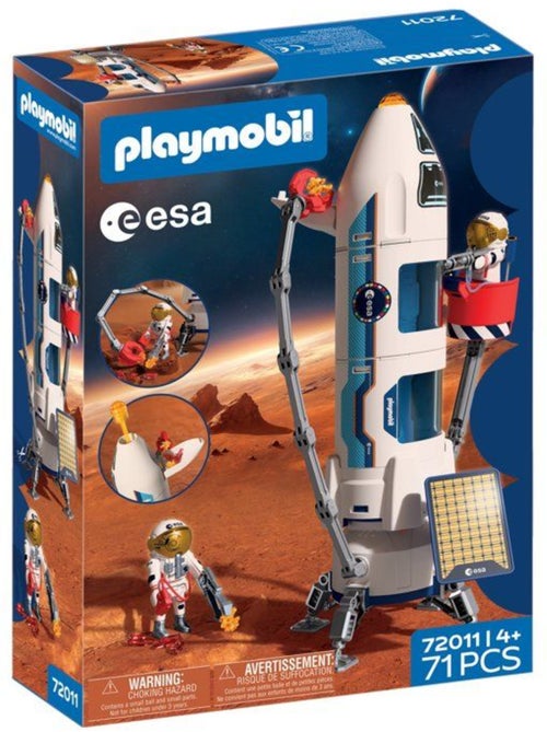 Playmobil 72011 fusée d'exploration sur mars de l'esa, l'espace, 71 pièces, dès 4 ans - Kiabi