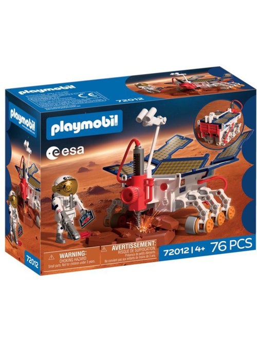 Playmobil 72012 rover d'exploration sur mars de l'esa, l'espace, 76 pièces, dès 4 ans - Kiabi