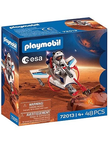 Playmobil 72013 vaisseau spatial de l'esa, l'espace, 48 pièces, dès 4 ans