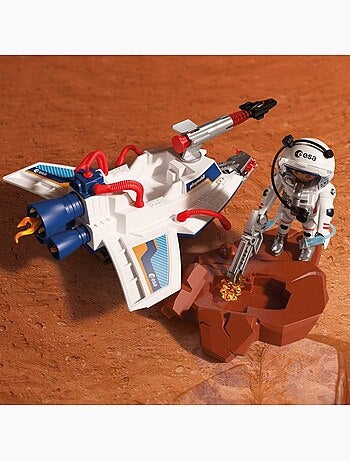 Playmobil 72013 vaisseau spatial de l'esa, l'espace, 48 pièces, dès 4 ans