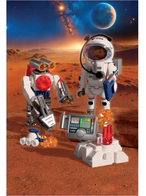 Playmobil 72014 astronaute de l'esa avec robot, l'espace, 42 pièces, dès 4 ans - Kiabi