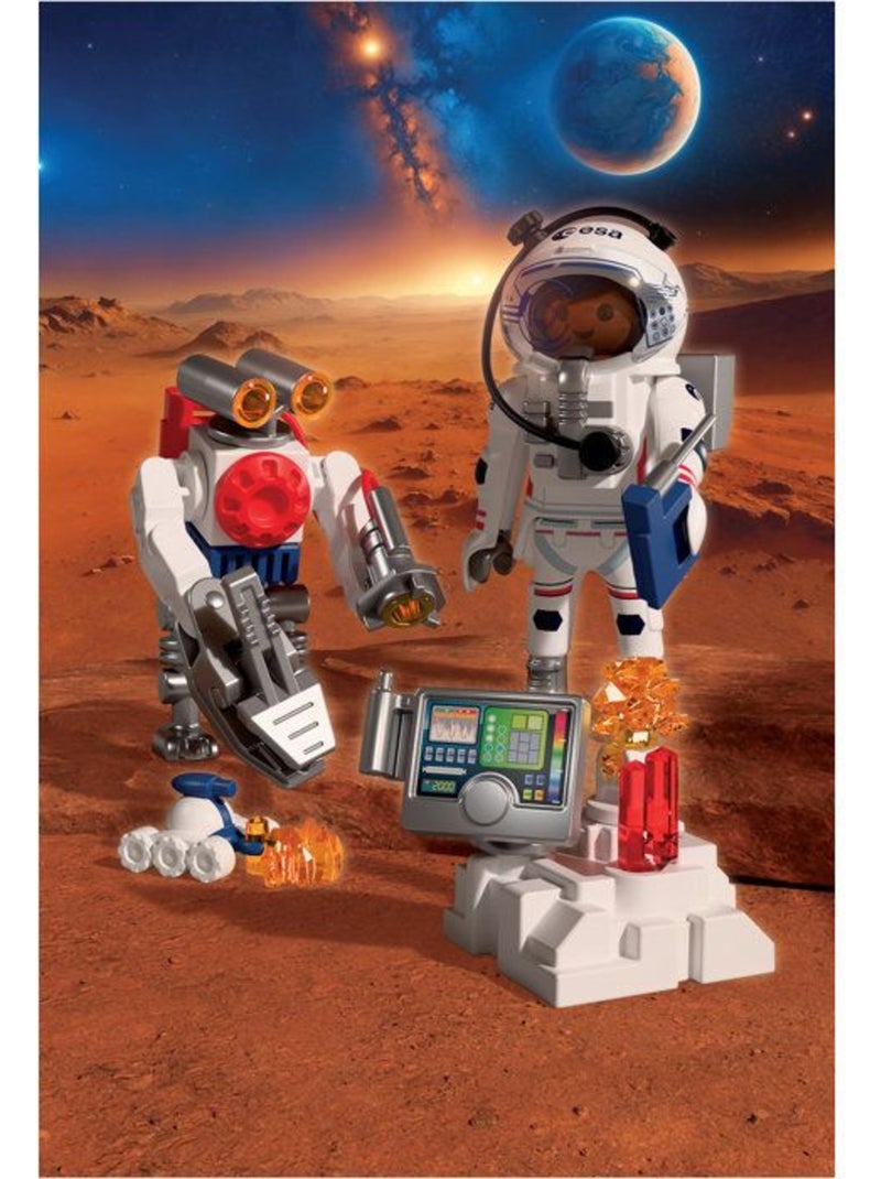 Playmobil 72014 astronaute de l'esa avec robot, l'espace, 42 pièces, dès 4 ans N/A - Kiabi
