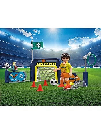 Playmobil 72057 entraînement cage de football, my life sport & action, 35 pièces, dès 4 ans