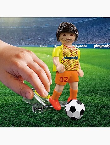 Playmobil 72057 entraînement cage de football, my life sport & action, 35 pièces, dès 4 ans