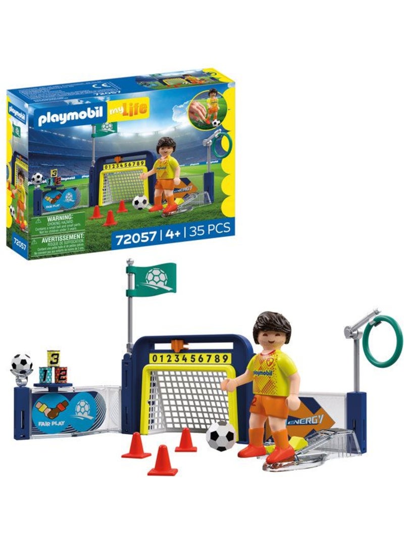 Playmobil 72057 entraînement cage de football, my life sport & action, 35 pièces, dès 4 ans N/A - Kiabi