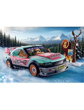 Playmobil 72062 voiture de rallye, véhicule de course, 68 pièces, dès 4 ans