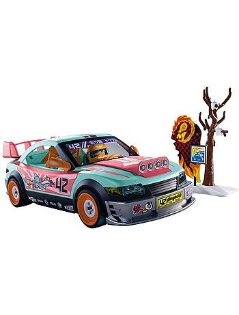 Playmobil 72062 voiture de rallye, véhicule de course, 68 pièces, dès 4 ans