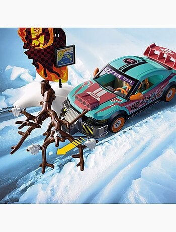 Playmobil 72062 voiture de rallye, véhicule de course, 68 pièces, dès 4 ans