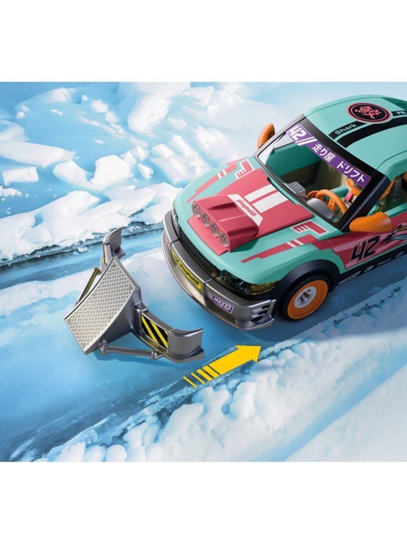 Playmobil 72062 voiture de rallye, véhicule de course, 68 pièces, dès 4 ans N/A - Kiabi