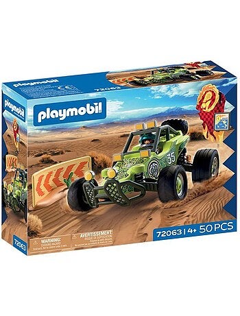 Playmobil 72063 véhicule tout-terrain, véhicule de course, 50 pièces, dès 4 ans
